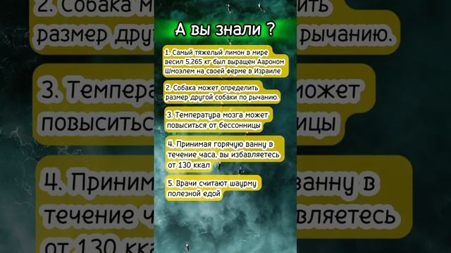 А вы знали? #интересныефакты
