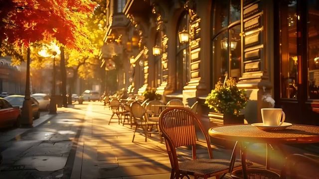 Warm Cafe Ambience with Soft Piano Jazz. Sweet Relaxing