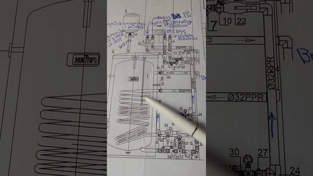 Обмотка Одноконтурного котла и косвенного бойлера с баком для воздушки.