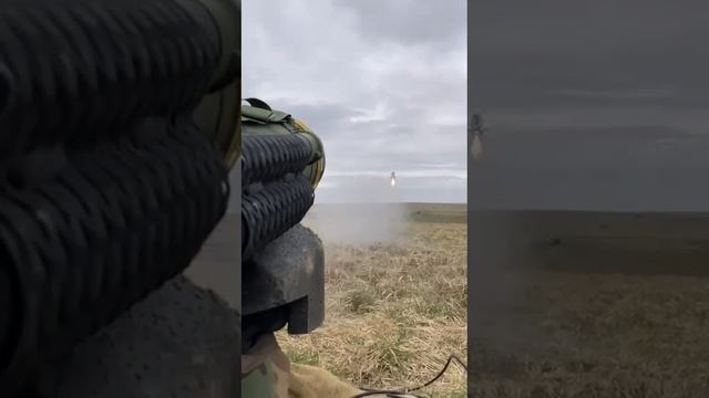 Javelin shot. Пуск ракеты "Джавелин".