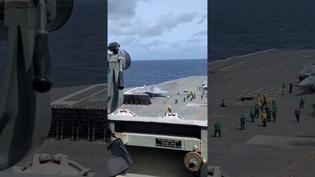 Takeoff from the deck of an aircraft carrier. us navy.