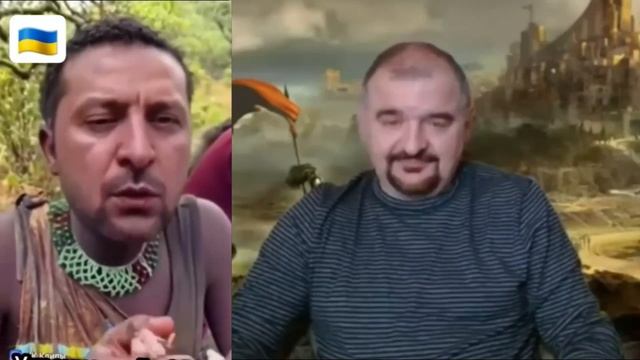 Чат рулетка. Вождь племени афро-европейской страны с человеком, очень похожим на Бабичева.