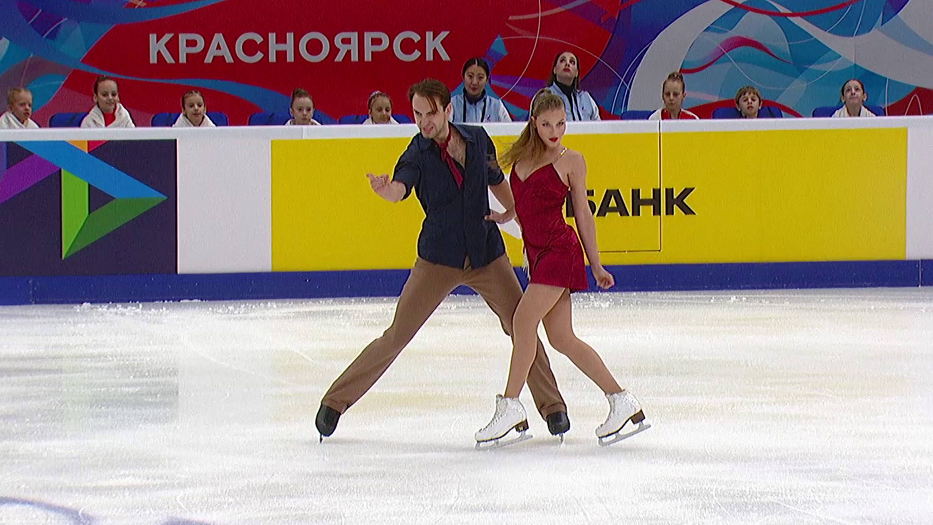 Василиса Кагановская — Максим Некрасов. Танцы на льду. Ритм-танец. Красноярск. Гран-при России по фи