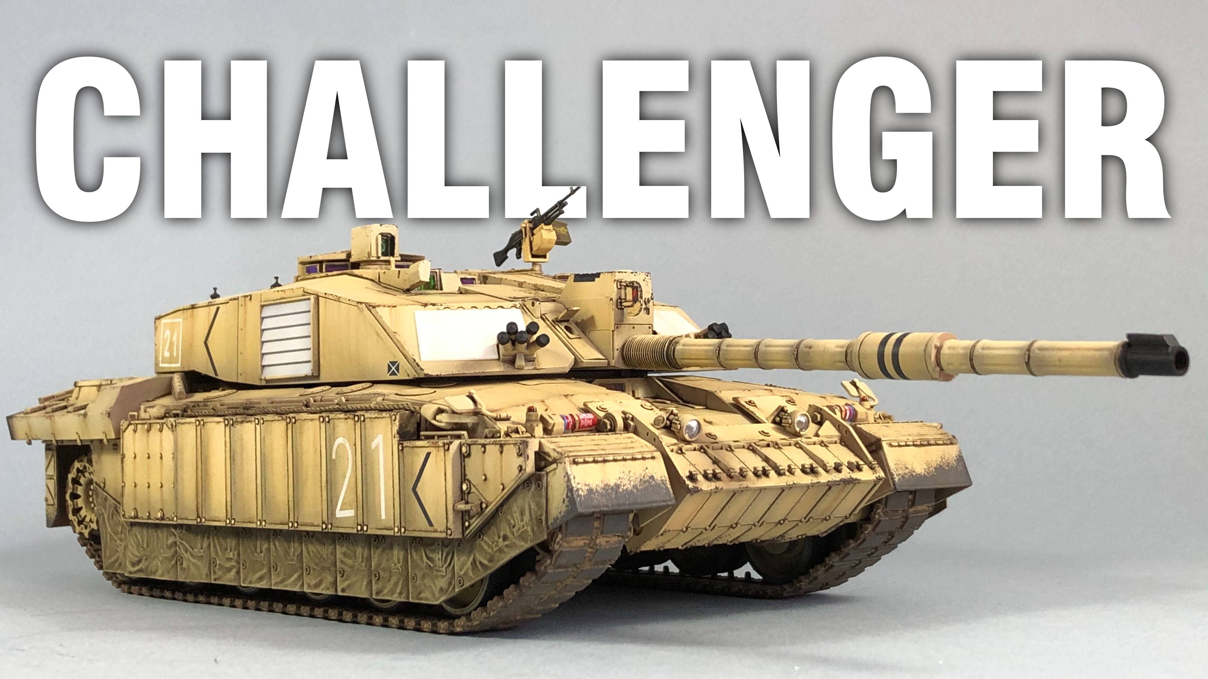 Challenger II. Сборка и покраска модели. Tamiya 1:35