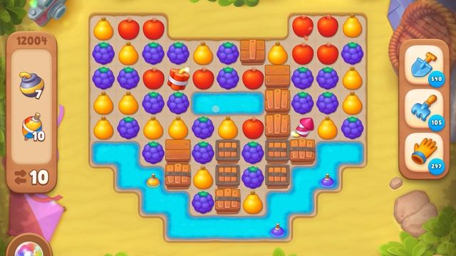 GardenScapes уровень 12004 без бустеров