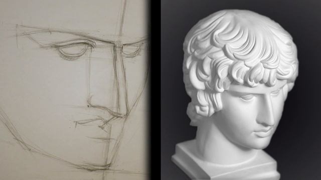 Рисунок гипсовой головы. Видео-урок для абитуриентов