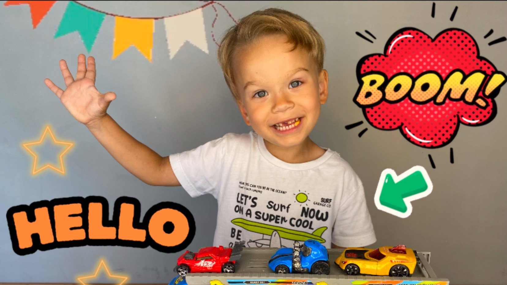 Robbin играет с машинками - веселые видео для детей