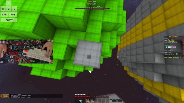 Minecraft Bedwars - АСМР + HandCam _ Звуки мыши и клавиатуры _ Соло_Дуо