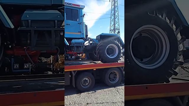 Загрузили трактор ХТЗ Т-150, доставка в Оренбургскую область, Boston Logistic