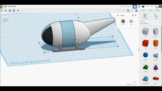 [1DAY_1CAD] HELICOPTER (Tinkercad Know-how _ Style _ Education)