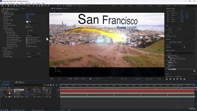 46. Create Streak Line Light in Live Action Footage VFX