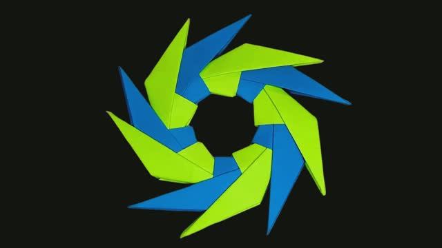 Сюрикен из бумаги. Как сделать оригами сюрикен