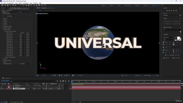 41. Create UNIVERSAL TITLE by Element D