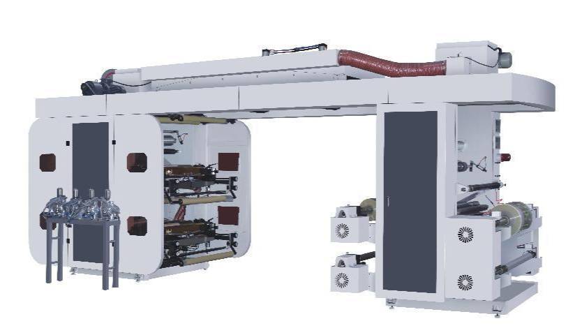 Чтырех цветная флексографическая машина GYT -4 ширина печати 1200MM