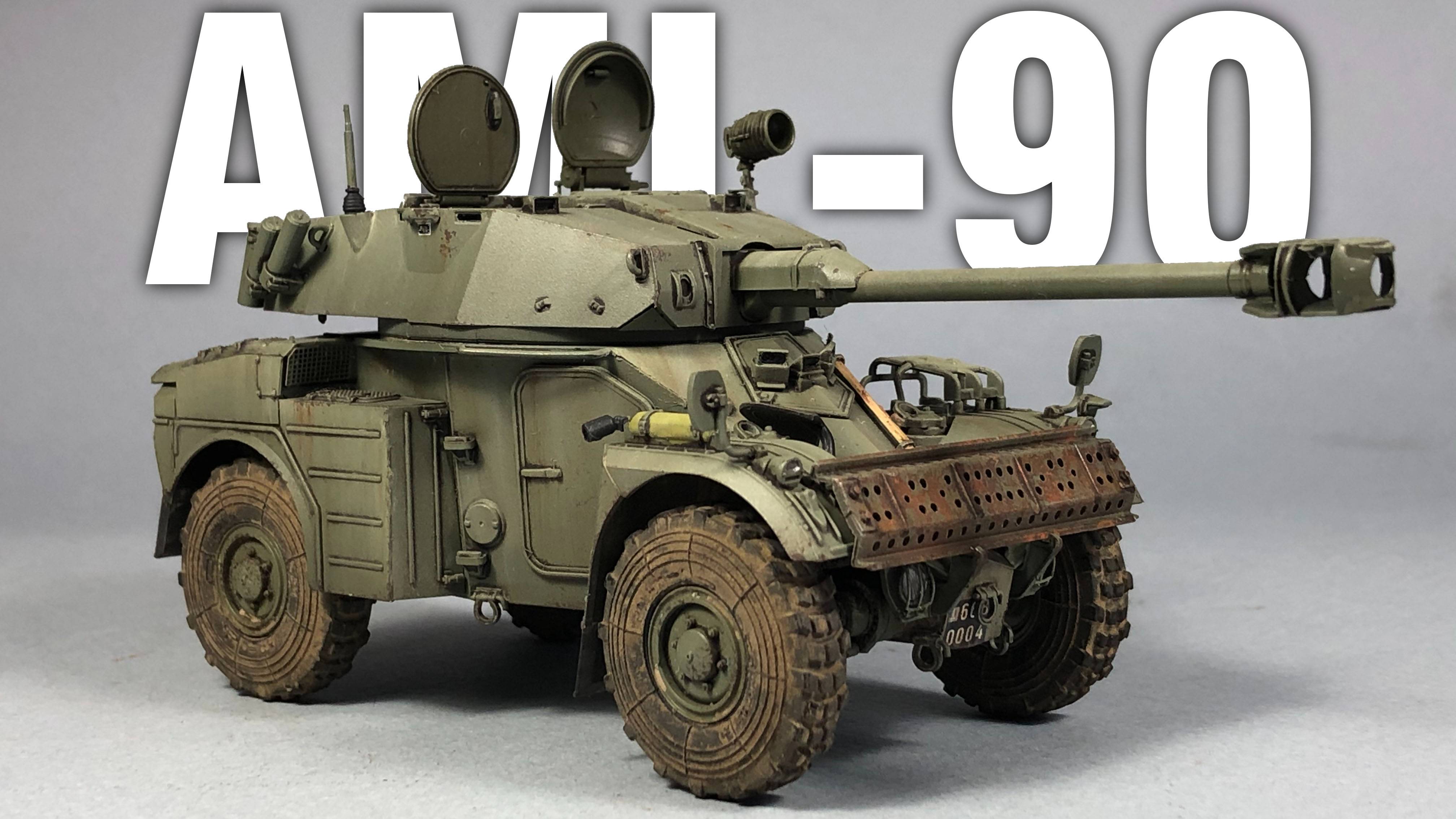 AML-90. Сборка и покраска модели. Tiger Model 1:35