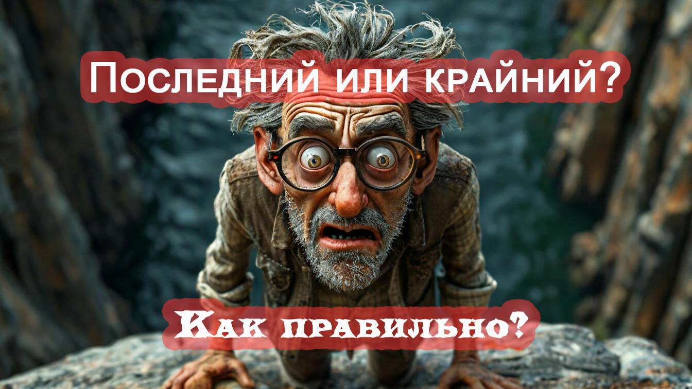 Последний или крайний: как правильно?