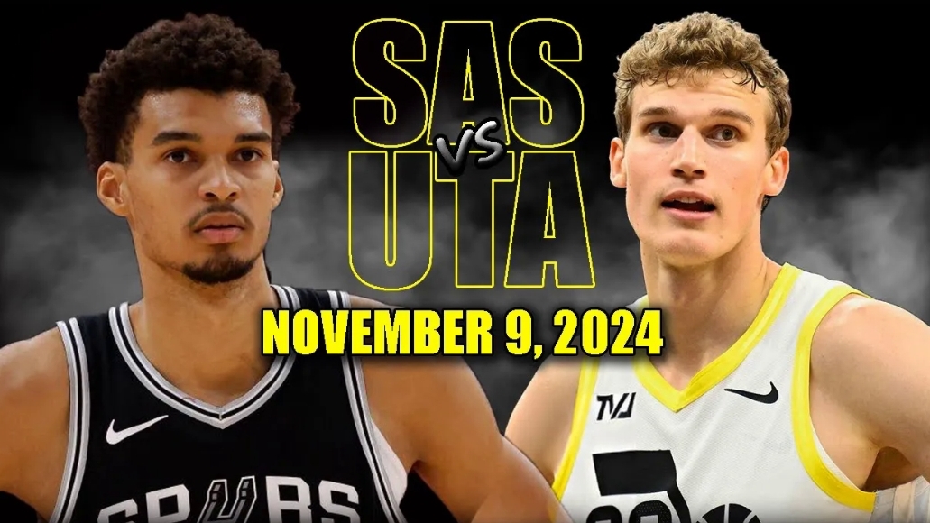 Spurs vs Jazz NBA Full Game Highlights - November 9 2024