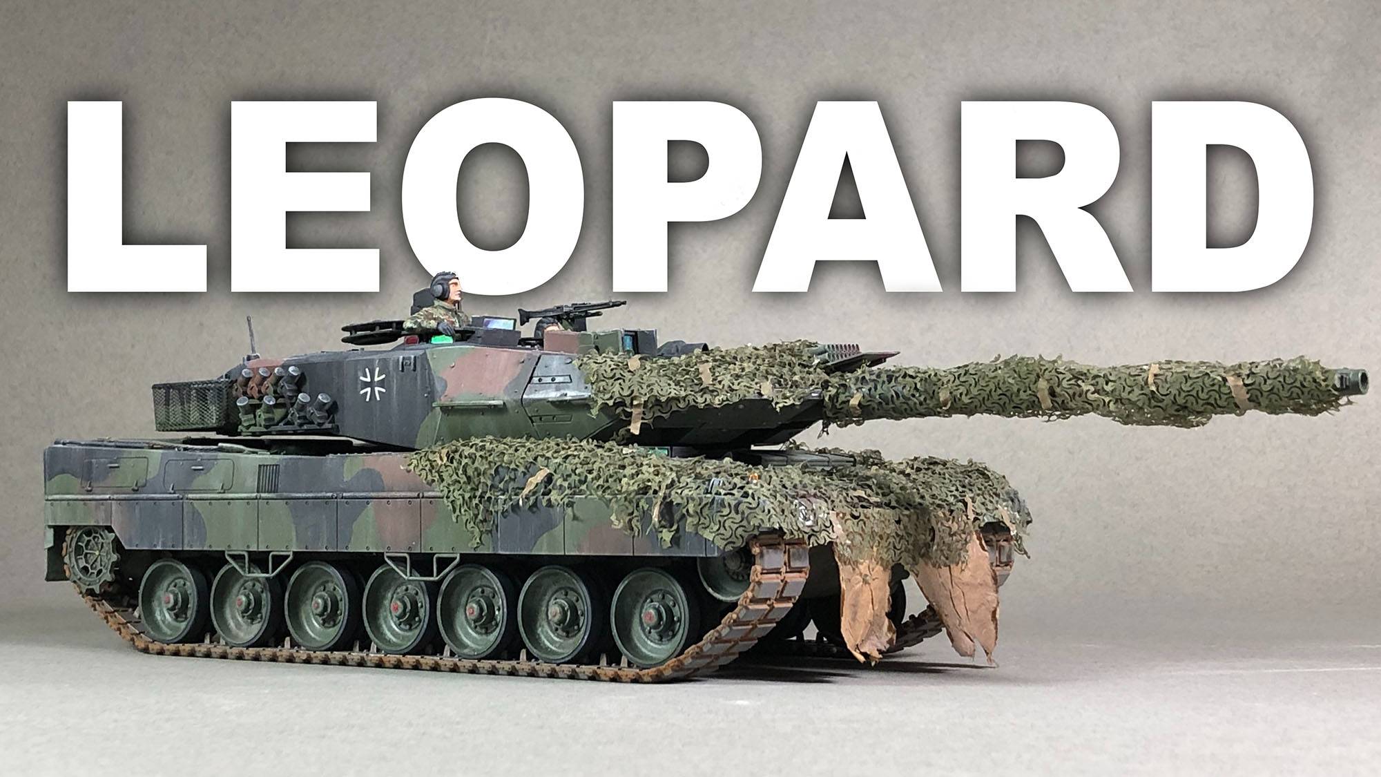Leopard 2 A6. Сборка и покраска модели. Tamiya 1:35