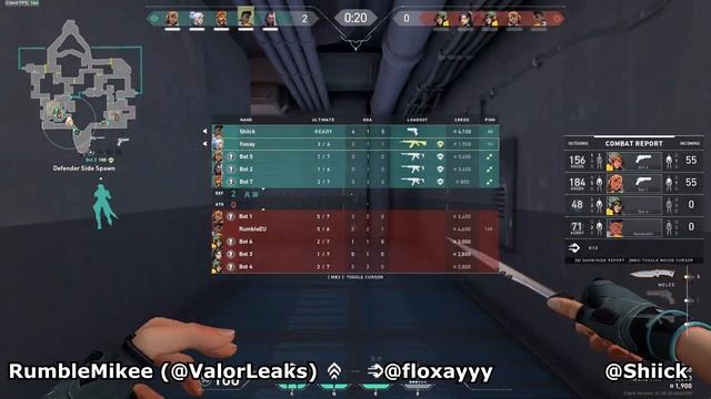 Playing with real BOTS in VALORANT custom game (no audio)