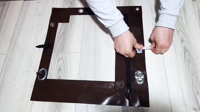 Как закрепить мягкие окна?