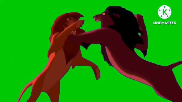 Simba and Scar fight masking pack