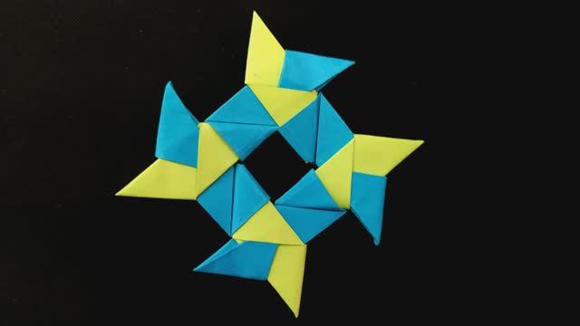 Как сделать сюрикен из бумаги