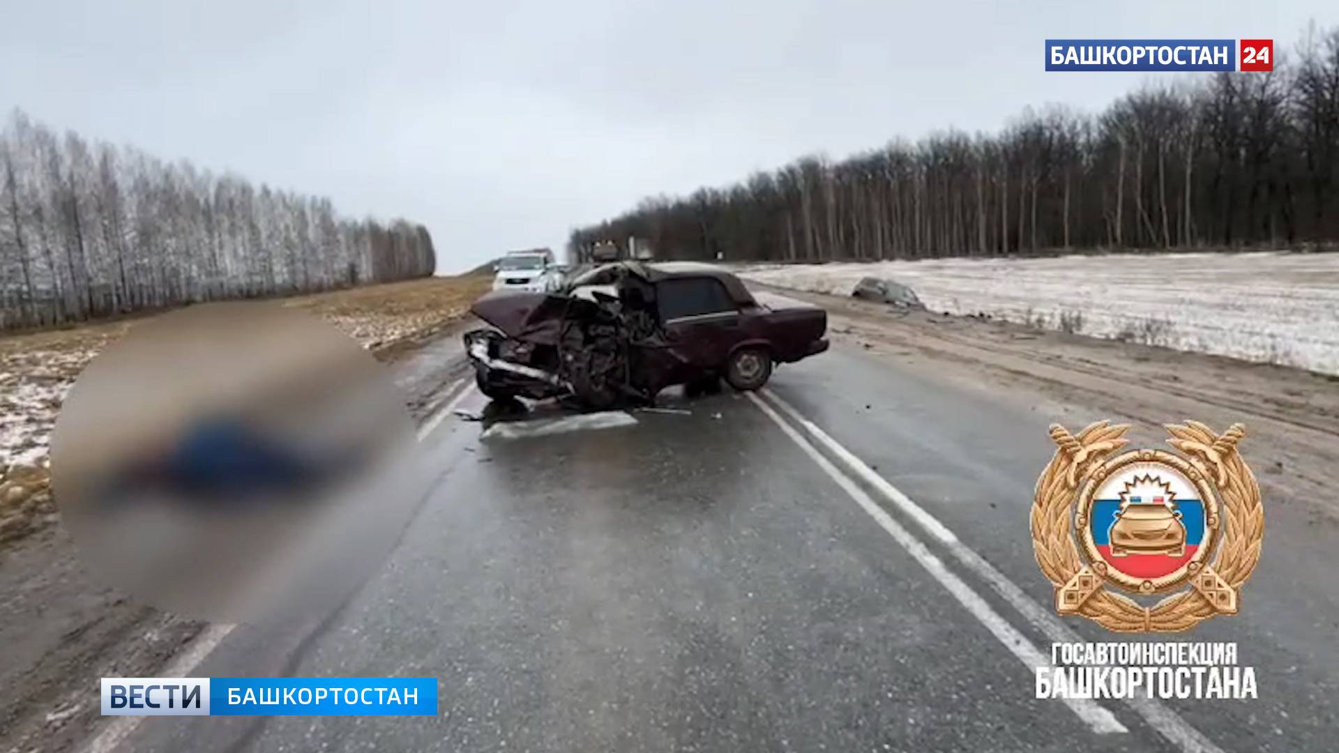 В Башкирии водитель «семерки» погиб при столкновении со встречным автомобилем Volkswagen Touareg