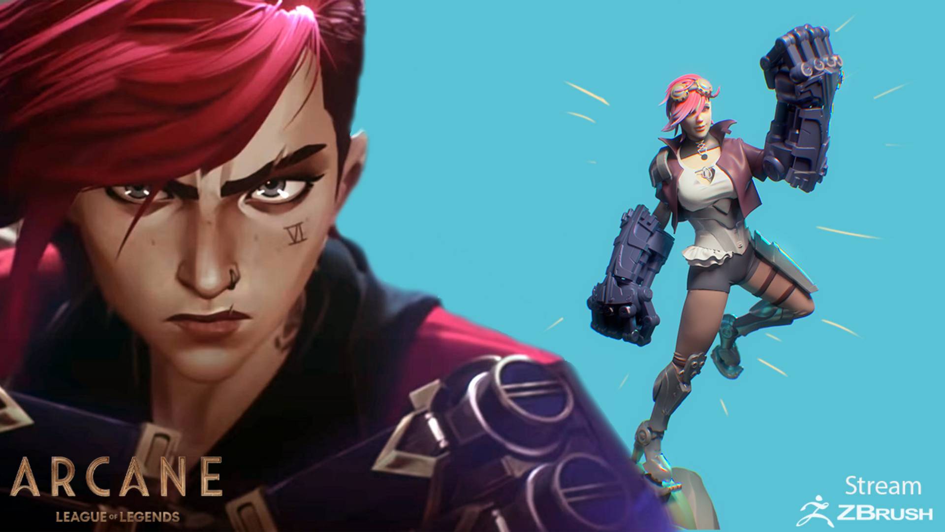 Создаём 3д на стриме. Вай из Arcane в Zbrush 21