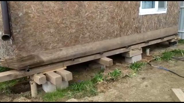 Передвижение и поворот дома 6х6м