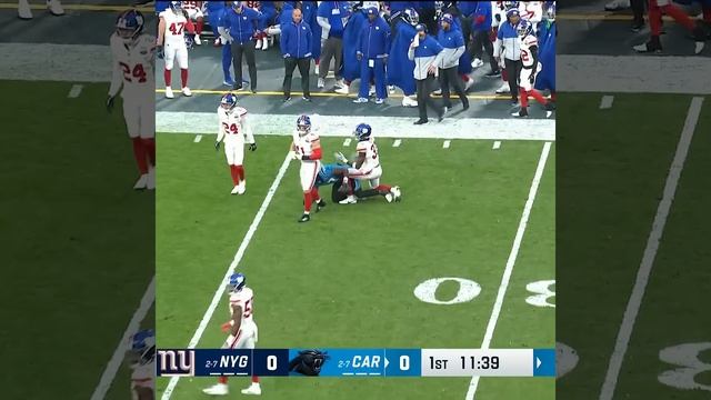 Xavier Legette catches for a 23-yard Gain vs. New York Giants