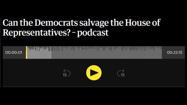 Can the Democrats salvage the House of Representatives? (8-11-2024)