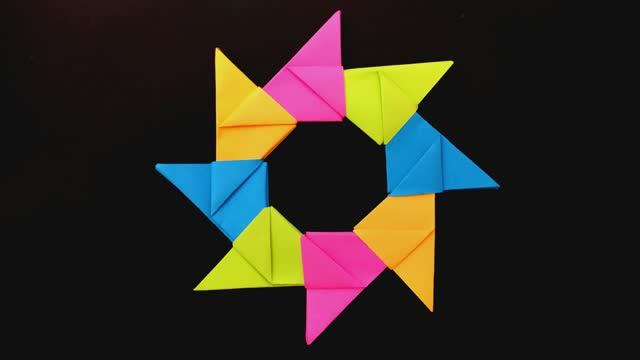 Как сделать звезду из бумаги. Оригами звезда