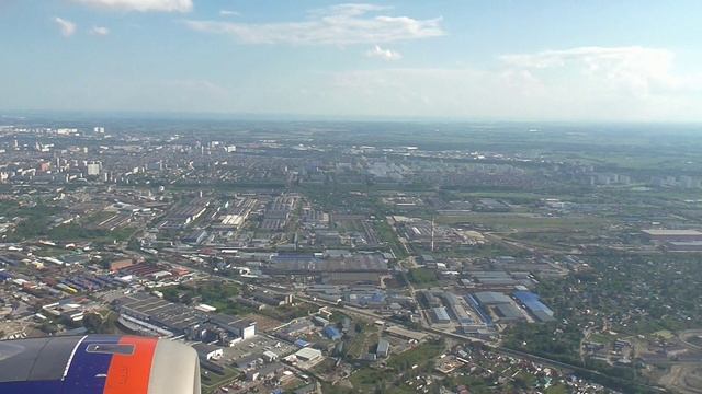 Пролетаем над Толмачёво и почти всем Новосибирском