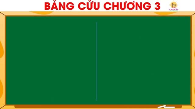 Bảng cửu chương nhân 3