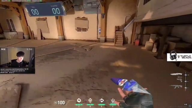 NRG ACEU REACTS TO NEW JETT KNIFE SKIN | VALORANT TWITCH CLIPS