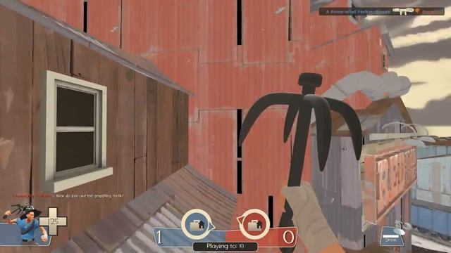 Mannpower Grappling Hook Showcase - Team Fortress 2 Swissmas Beta Map