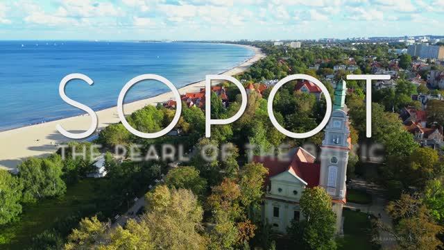 SOPOT IN 4K DRONE FOOTAGE (ULTRA HD) - Poland Beautiful Baltic City Landscapes UHD