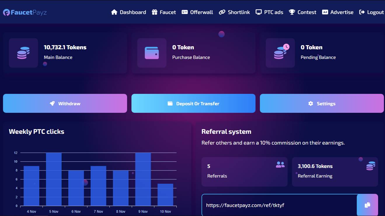 ПЛАТИТ + 0,10 USDT! Без вложений! Букс FaucetPayz, Вывод от 500 Tokens на FP