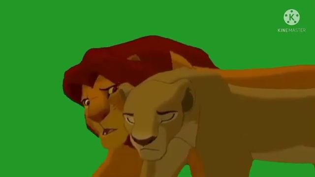 Simba and Nala mask