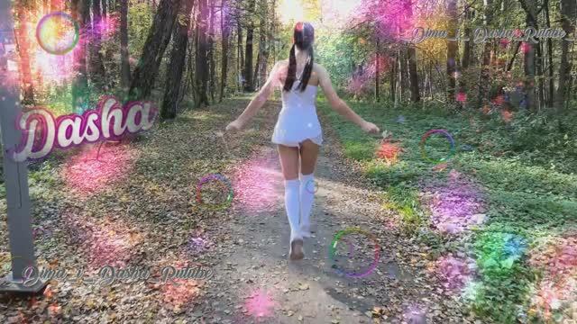 Дашенька на скакалке под Музыку