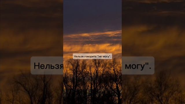 Кем ты станешь, зависит только от тебя. Ты хозяин своей судьбы. Нельзя говорить "не могу"...