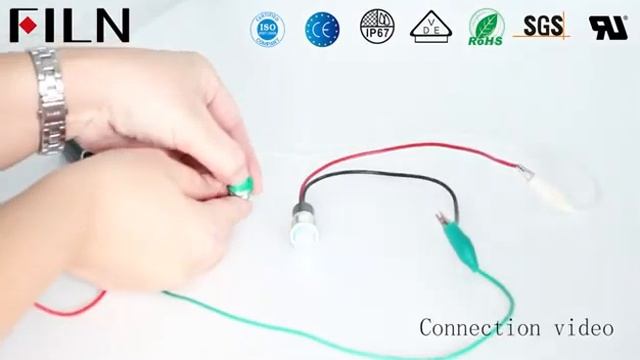 how to wire a 12v push button switch with led