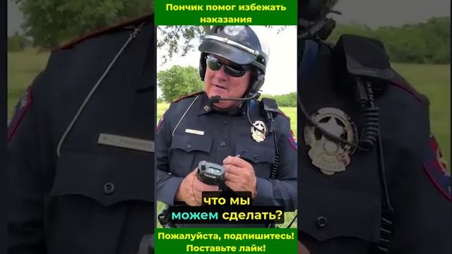 Пончик помог избежать наказания