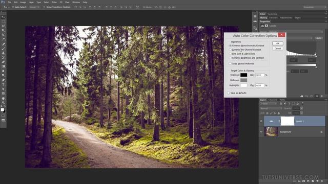 Уровни в Фотошопе_ Автоматические настройки Уровней