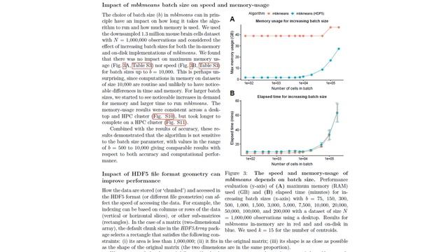 mbkmeans: fast clustering for single cell data using mini-batch k-means