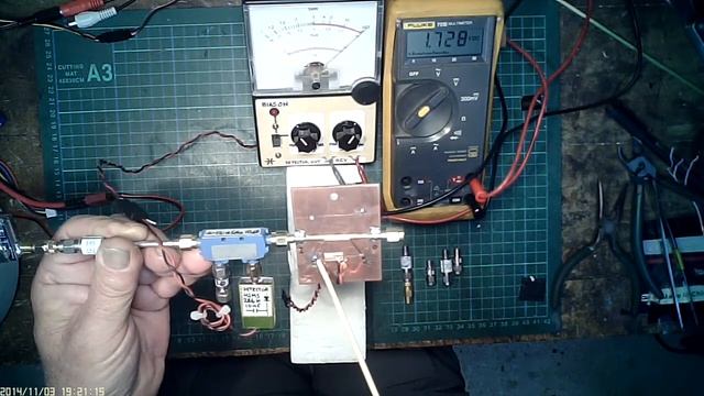 DIY Directional Coupler 5.8GHz semi rigid coax RG402 Part 2a coupled line