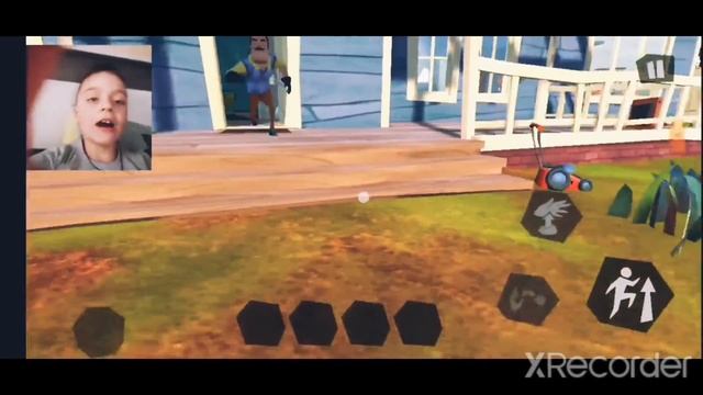 Играем в Hello Neighbor очень интересно  Веб камера