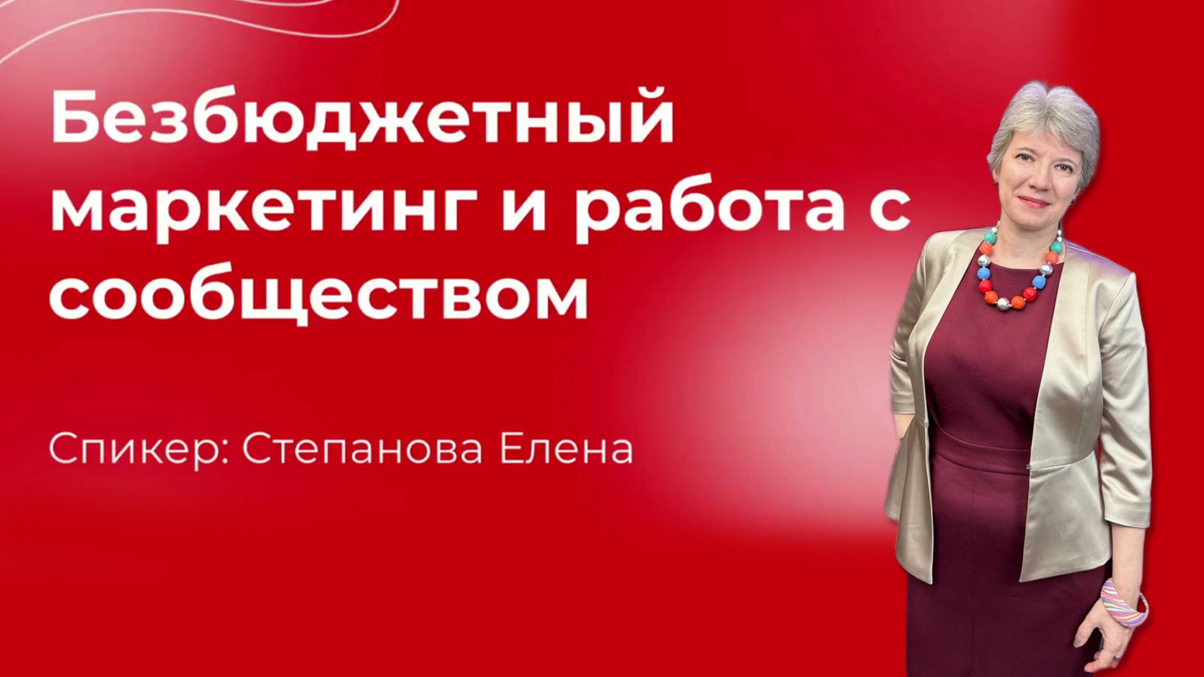 Елена Степанова.  Безбюджетный маркетинг