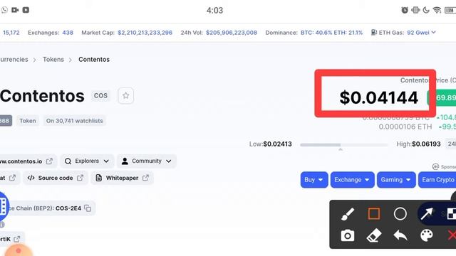 Contentos COS Holders its Really Awesome || cos Price Prediction December - Technical Analysis
