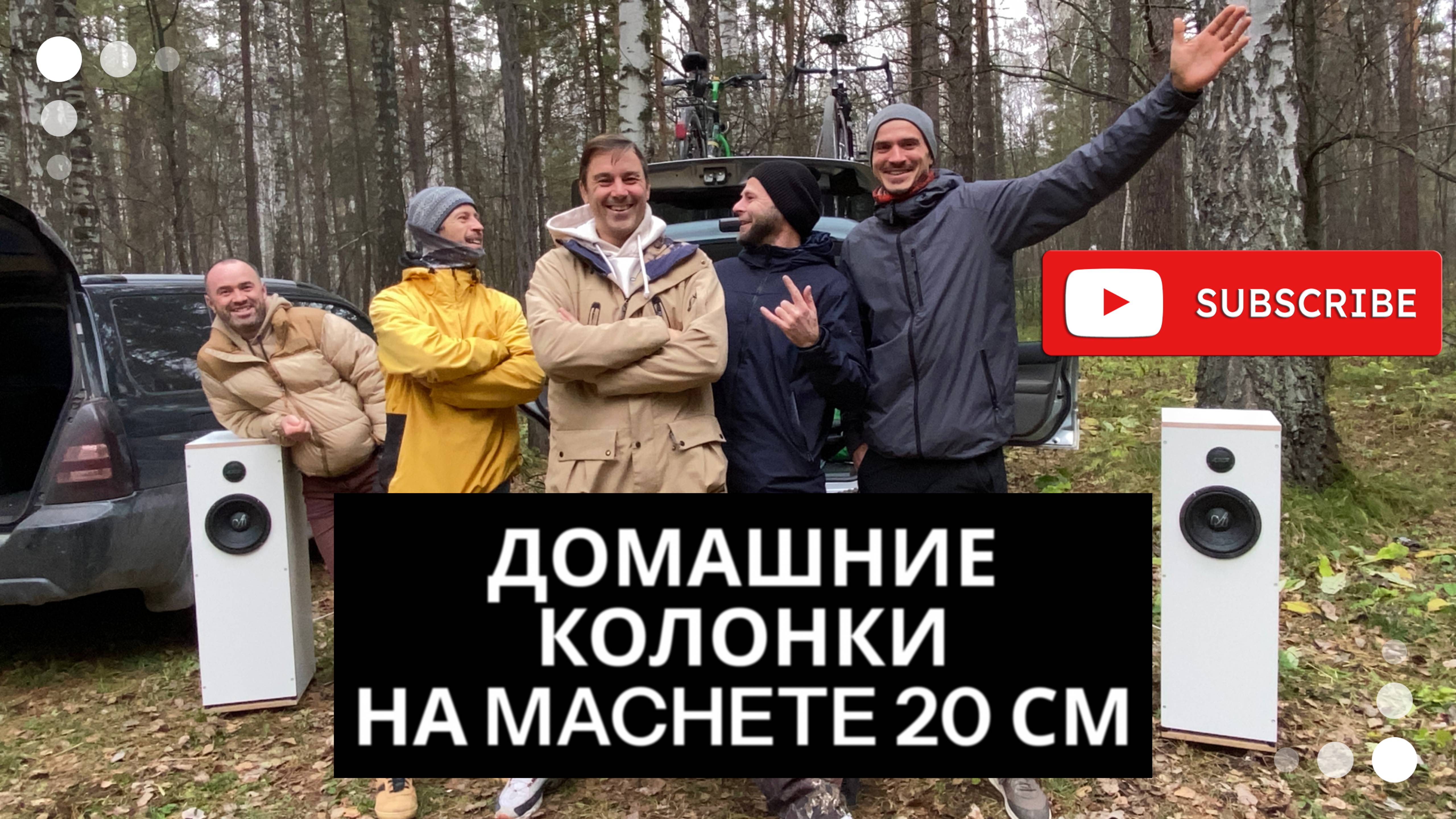 Домашние колонки на MACHETE 20 см.